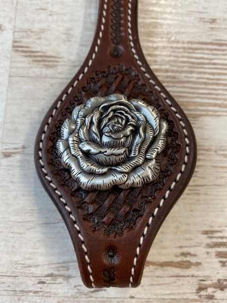 Concho Silver Rose 1 1/2